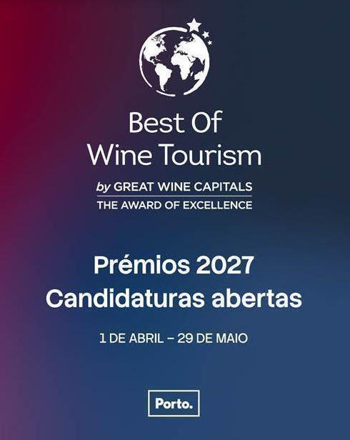 Pr&eacute;mios Best Wine Tourism 2027: candidaturas sem encargos decorrem at&eacute; 27 de Maio