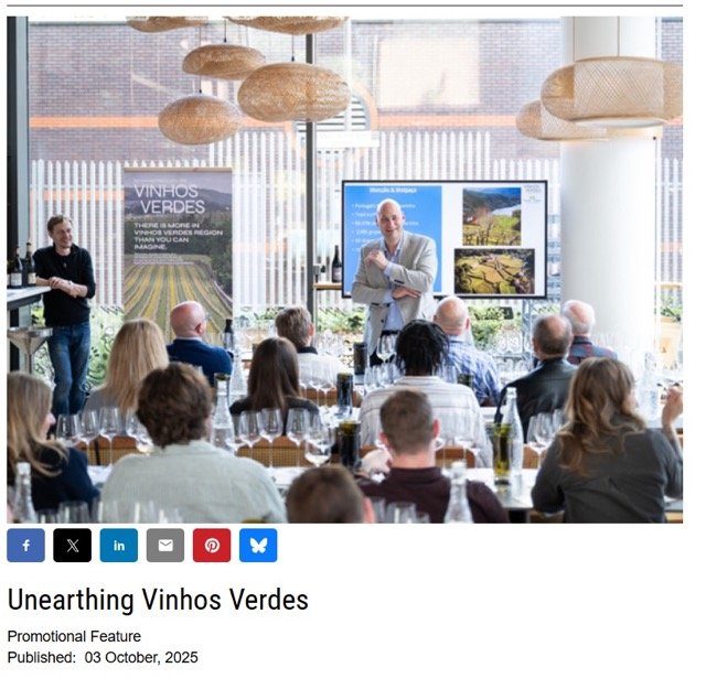 Os Vinhos Verdes na Harpers Wine & Spirits